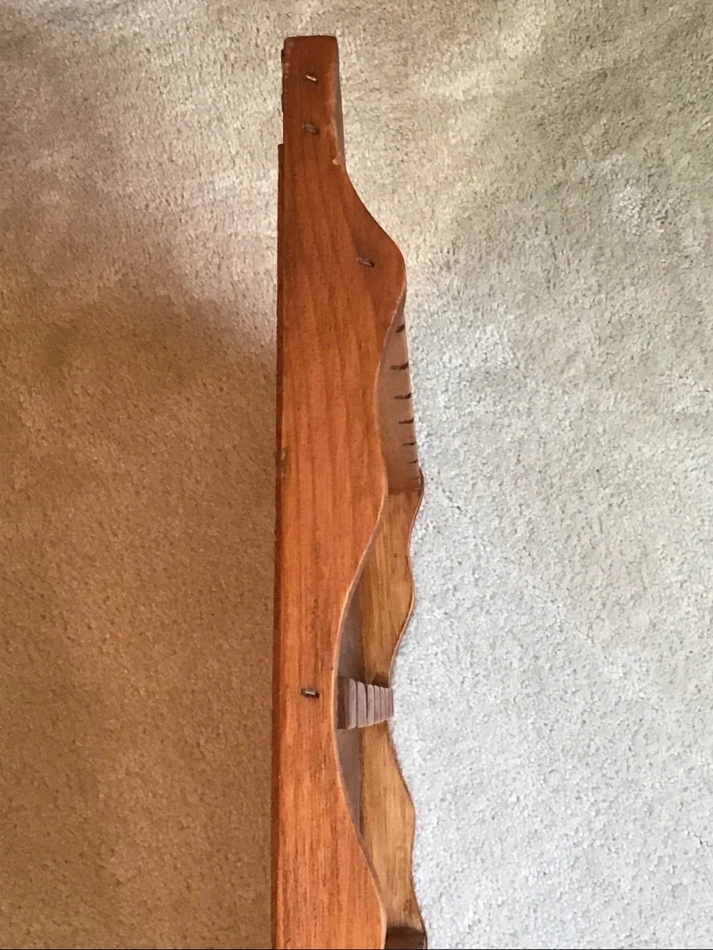 Vintage Wooden Spoon Collection Display, 18 7/8” x 18 5/8” x 1 5/8”